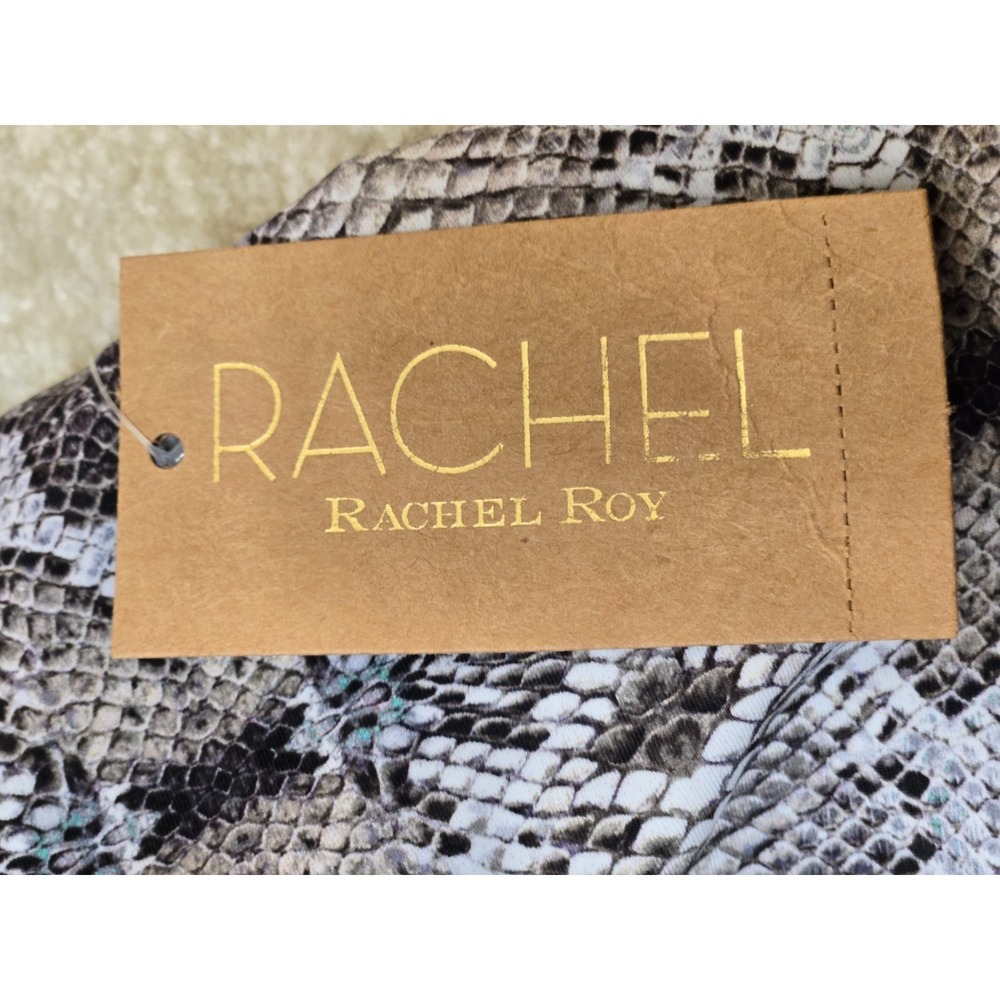 Rachel Rachel Roy Snakeprint 1 Piece Swimsuit Women's XS Boho Grey/Taupe NWT - Picture 10 of 11